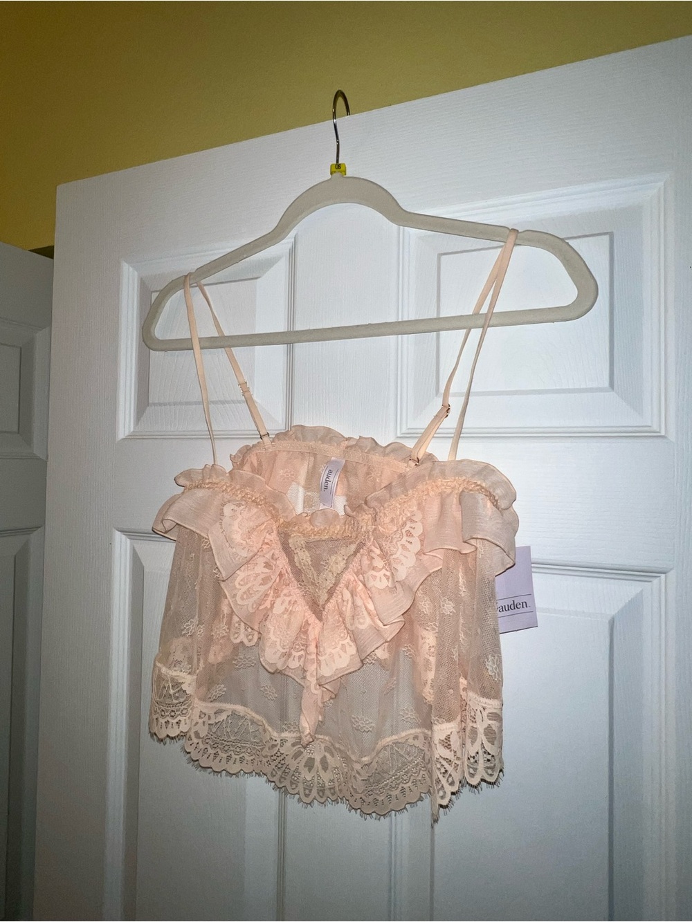 Peach camisole lingerie top